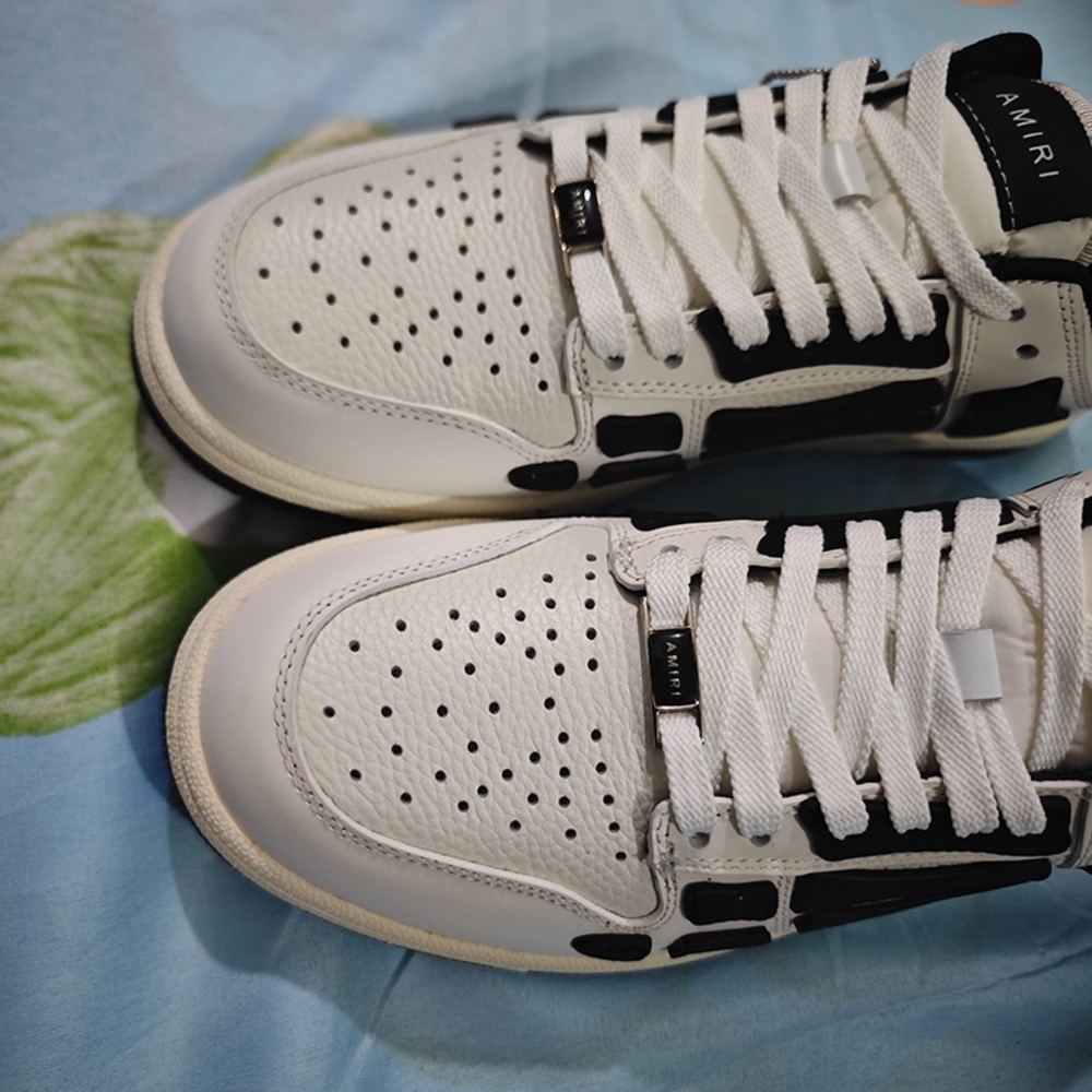 Amiri White And Black Skeleton Sneakers - Picture 5 of 5